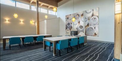 Business center at EnVision Hotel And Conference Center Mansfield Foxboro.