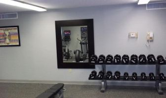 Fitness center at EnVision Hotel And Conference Center Mansfield Foxboro.