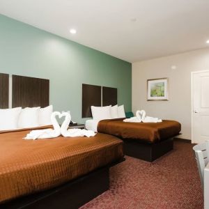 Day use twin room with workdesk and private bathroom at Express Inn - Spring.