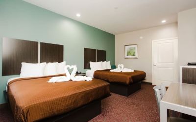 Day use twin room with workdesk and private bathroom at Express Inn - Spring.