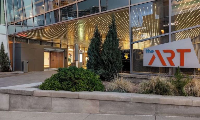 Entrance at The Art Hotel Denver.