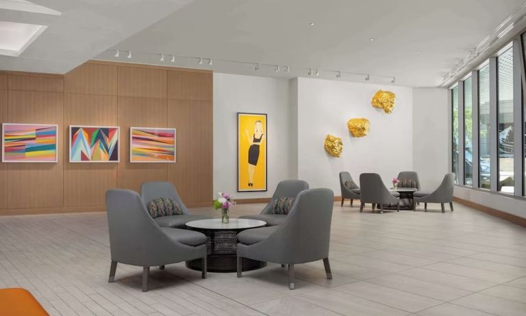 Lobby lounge at The Art Hotel Denver.