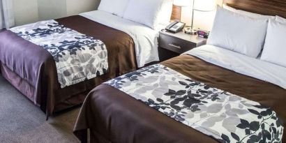 Day use twin room at Sleep Inn Tinley Park.