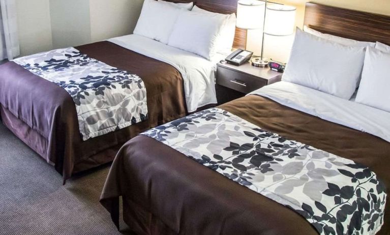 Day use twin room at Sleep Inn Tinley Park.