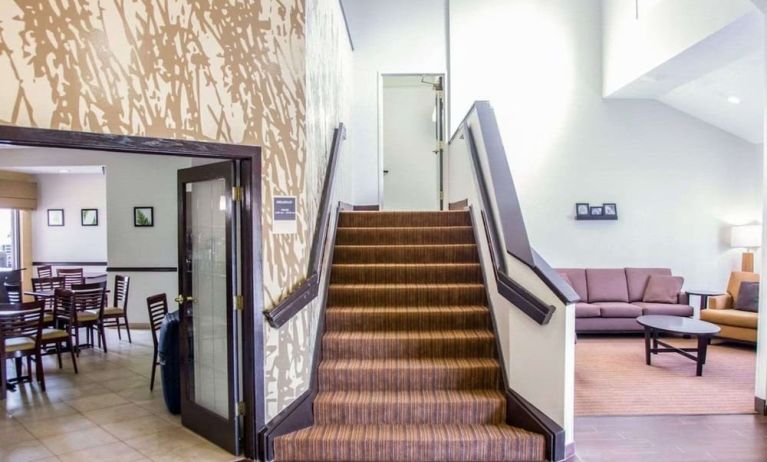 Hotel lobby at Sleep Inn Tinley Park.