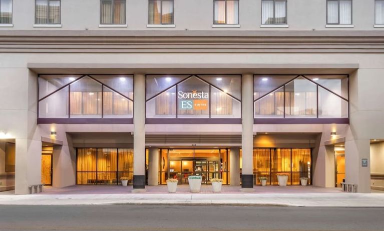 Entrance at Sonesta ES Suites San Antonio Downtown Alamo Plaza.
