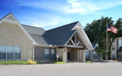Entrance at Sonesta ES Suites Fort Worth Fossil Creek.