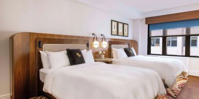 Day use twin room at The Benjamin Royal Sonesta New York.