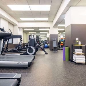 Fully equipped fitness center at The Benjamin Royal Sonesta New York.