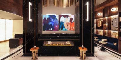 Lobby lounge at The Benjamin Royal Sonesta New York.
