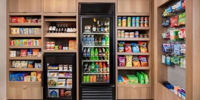 Snack bar at Sonesta ES Suites Atlanta Alpharetta North Point Mall.