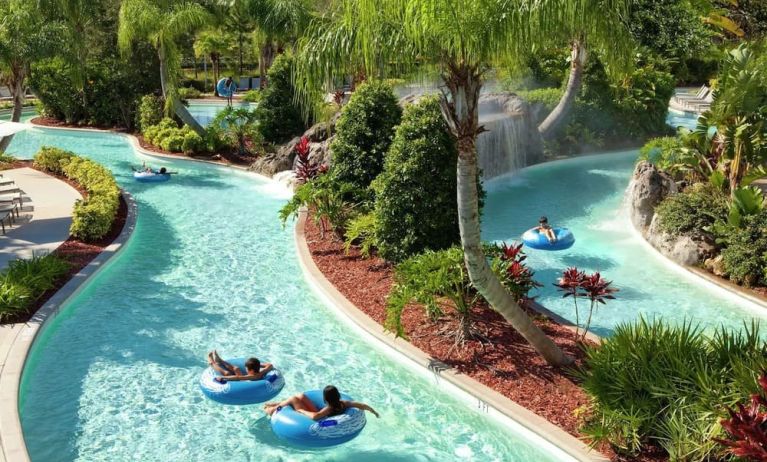 Refreshing lazy river at Hilton Orlando.