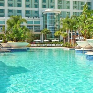 Refreshing outdoor pool at Hilton Orlando.