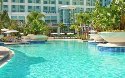 Refreshing outdoor pool at Hilton Orlando.