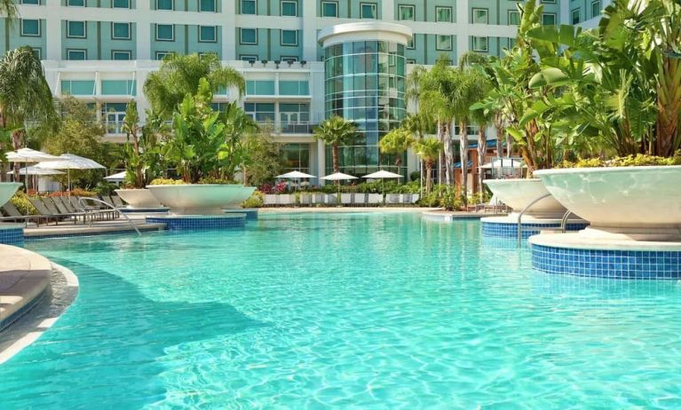 Refreshing outdoor pool at Hilton Orlando.