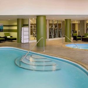 Indoor pool at Hyatt Regency New Brunswick.