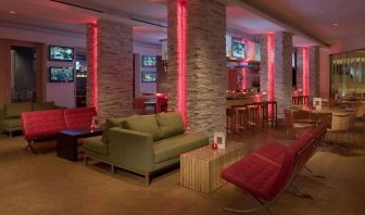 Hotel lounge at Hyatt Regency New Brunswick.