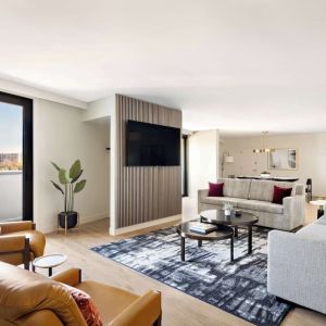 Lounge seating at Hyatt Regency New Brunswick.