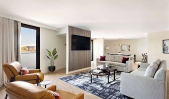 Lounge seating at Hyatt Regency New Brunswick.