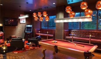 Hotel game room at Hyatt Regency New Brunswick.