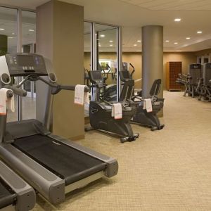 Fitness center at Hyatt Regency New Brunswick.