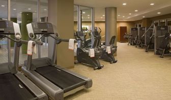 Fitness center at Hyatt Regency New Brunswick.