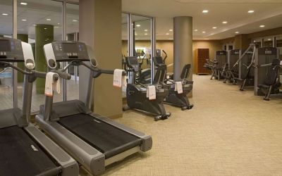 Fitness center at Hyatt Regency New Brunswick.