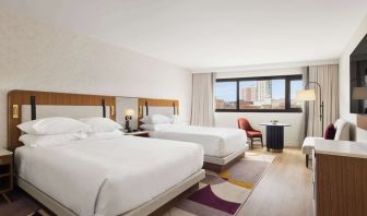 Queen beds at Hyatt Regency New Brunswick.