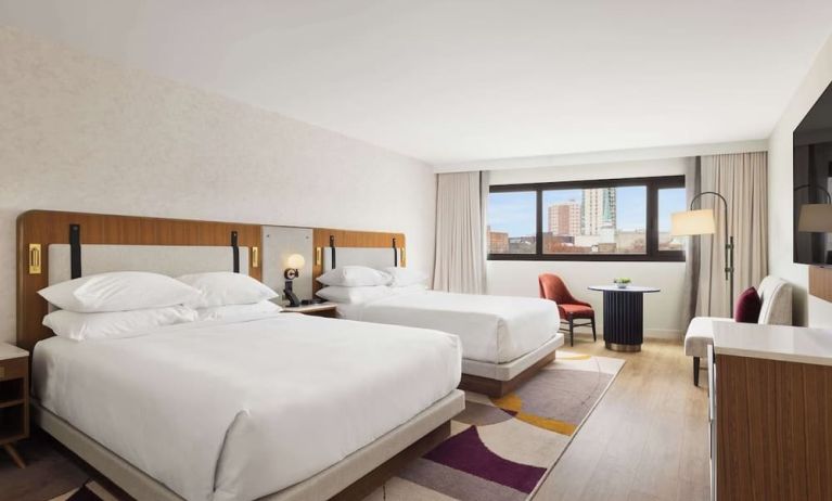 Queen beds at Hyatt Regency New Brunswick.