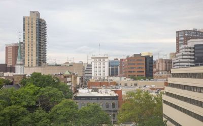 City views at Hyatt Regency New Brunswick.