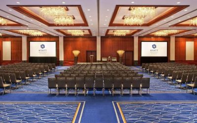 Conference room at Hyatt Regency New Brunswick.