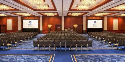 Conference room at Hyatt Regency New Brunswick.