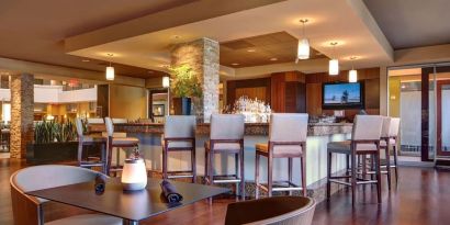 Hotel bar at Embassy Suites By Hilton San Diego-La Jolla.