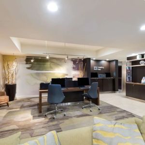 Business center with computers and printers at Sonesta Select Tempe Downtown.