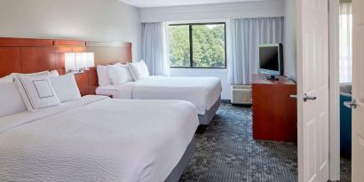 Day use suite with two beds at Sonesta Select Raleigh Durham Airport Morrisville.