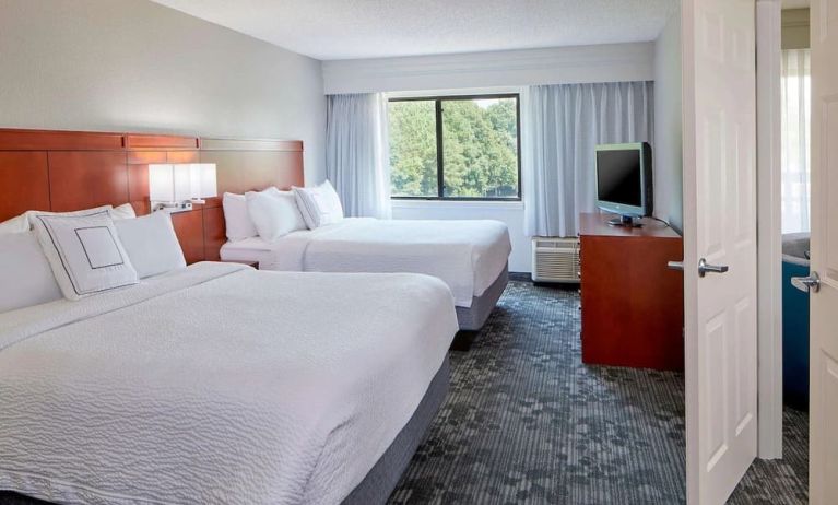 Day use suite with two beds at Sonesta Select Raleigh Durham Airport Morrisville.