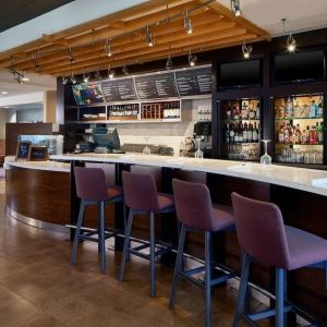 Hotel bar at Sonesta Select Raleigh Durham Airport Morrisville.