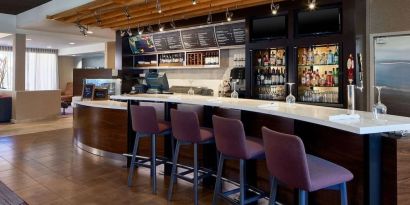 Hotel bar at Sonesta Select Raleigh Durham Airport Morrisville.