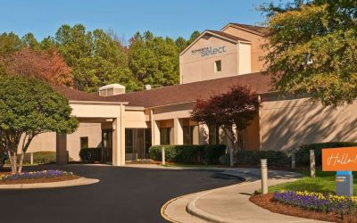 Entrance at Sonesta Select Raleigh Durham Airport Morrisville.
