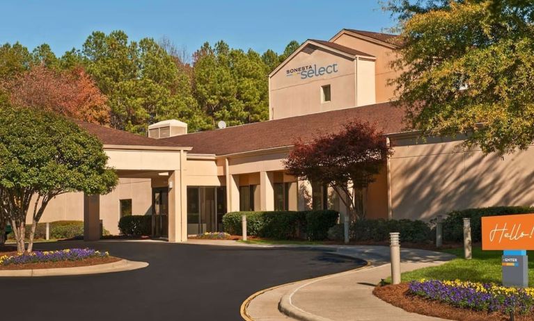 Entrance at Sonesta Select Raleigh Durham Airport Morrisville.