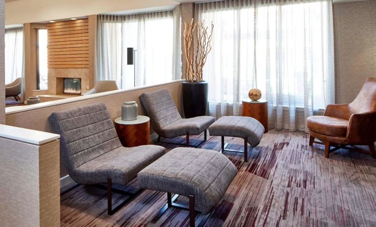 Lounge seating at Sonesta Select Raleigh Durham Airport Morrisville.