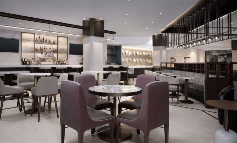Hotel bar at Hilton Crystal City At Washington Reagan National Airport.
