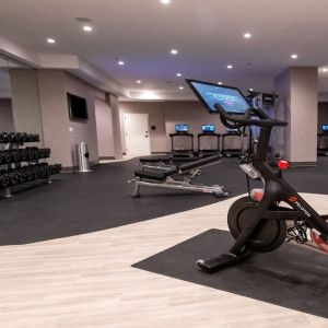 Fitness center at Hilton Crystal City At Washington Reagan National Airport.