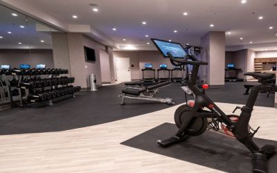 Fitness center at Hilton Crystal City At Washington Reagan National Airport.