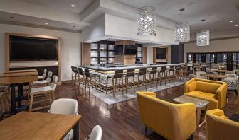 Hotel bar at DoubleTree By Hilton Modesto.