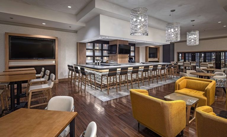 Hotel bar at DoubleTree By Hilton Modesto.