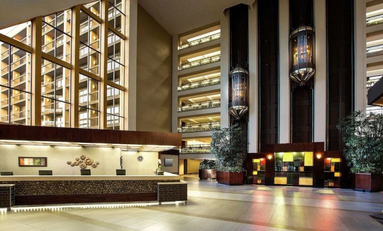 Lobby area at Hilton Bellevue.