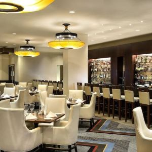 Hotel bar at Hilton Bellevue.