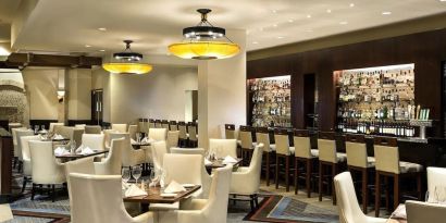 Hotel bar at Hilton Bellevue.