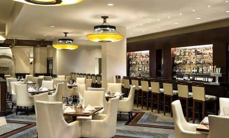Hotel bar at Hilton Bellevue.